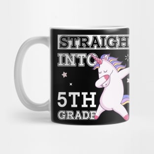 Straight Outta 5th Grade Unicorn Back To School Gift Mug